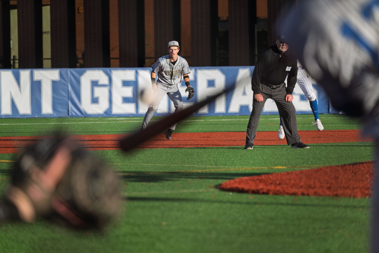 Infielder ready stance — Sideline Studio PDX
