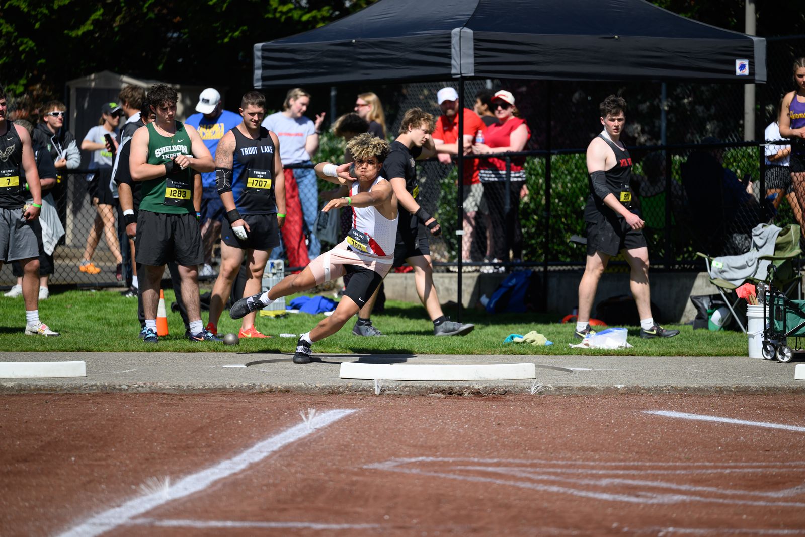 Shot put release sports — Sideline Studio PDX